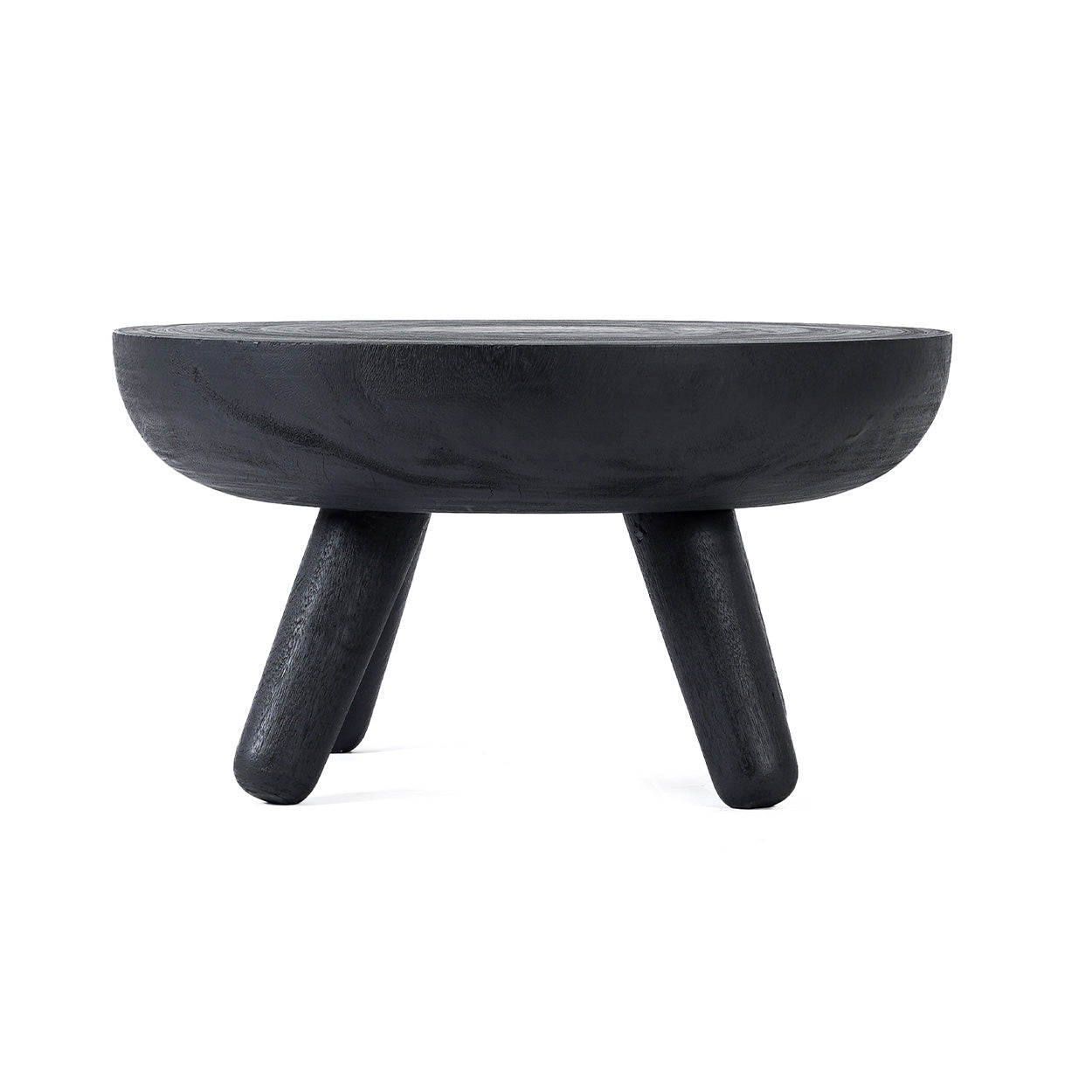 Losten Salontafel – Ronde Zwarte Salontafel Suarhout Ø78 cm